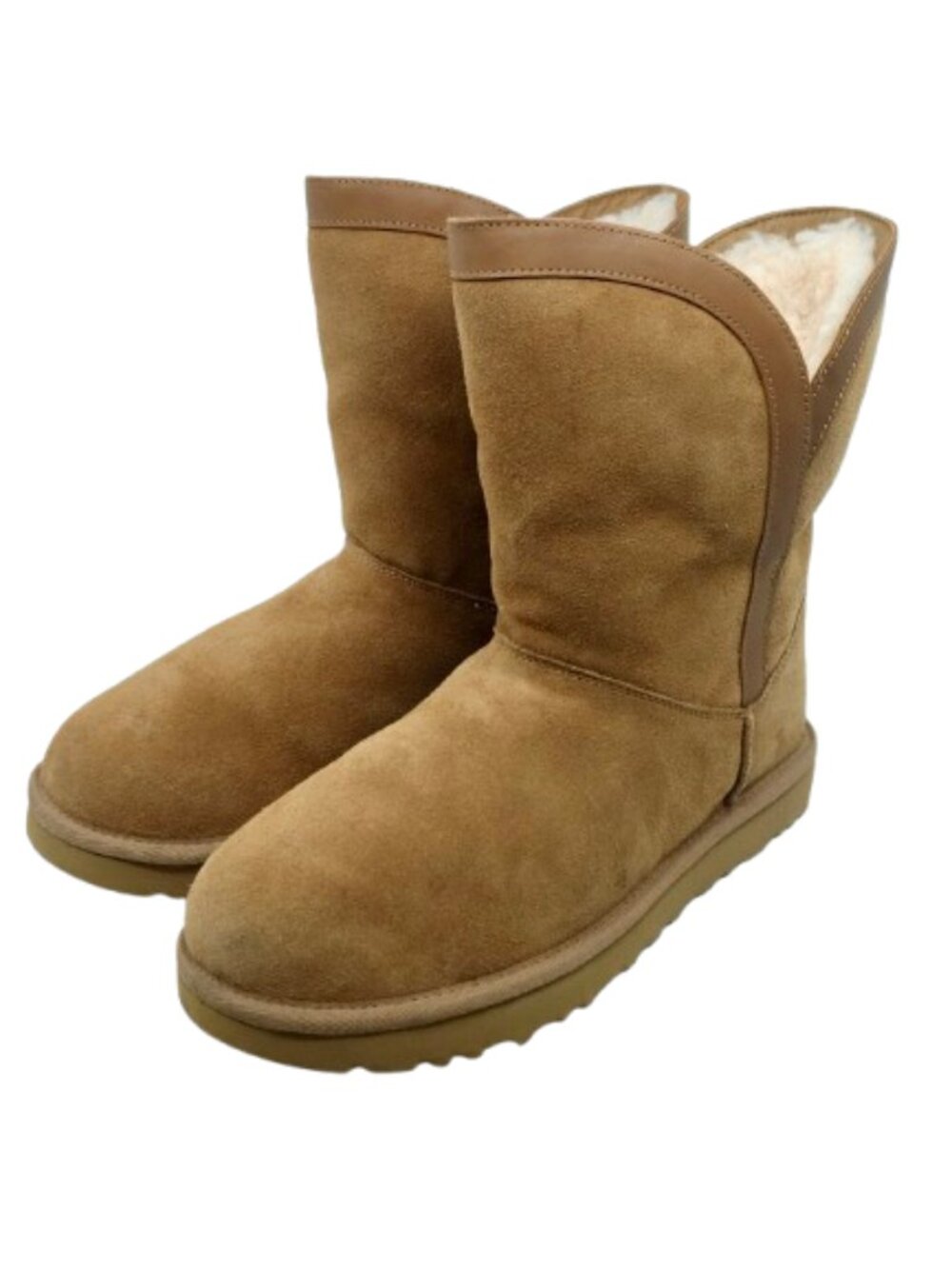 UGG~Lunara~CLASSIC SHORT WOMEN'S BOOTS SUEDE SHEARLING Sz 10 NEAR NEW